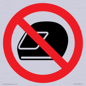 P920 Prohibition: No motorcycle helmets